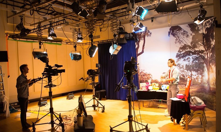 RCH video studio where a number of patient education programs are produced.